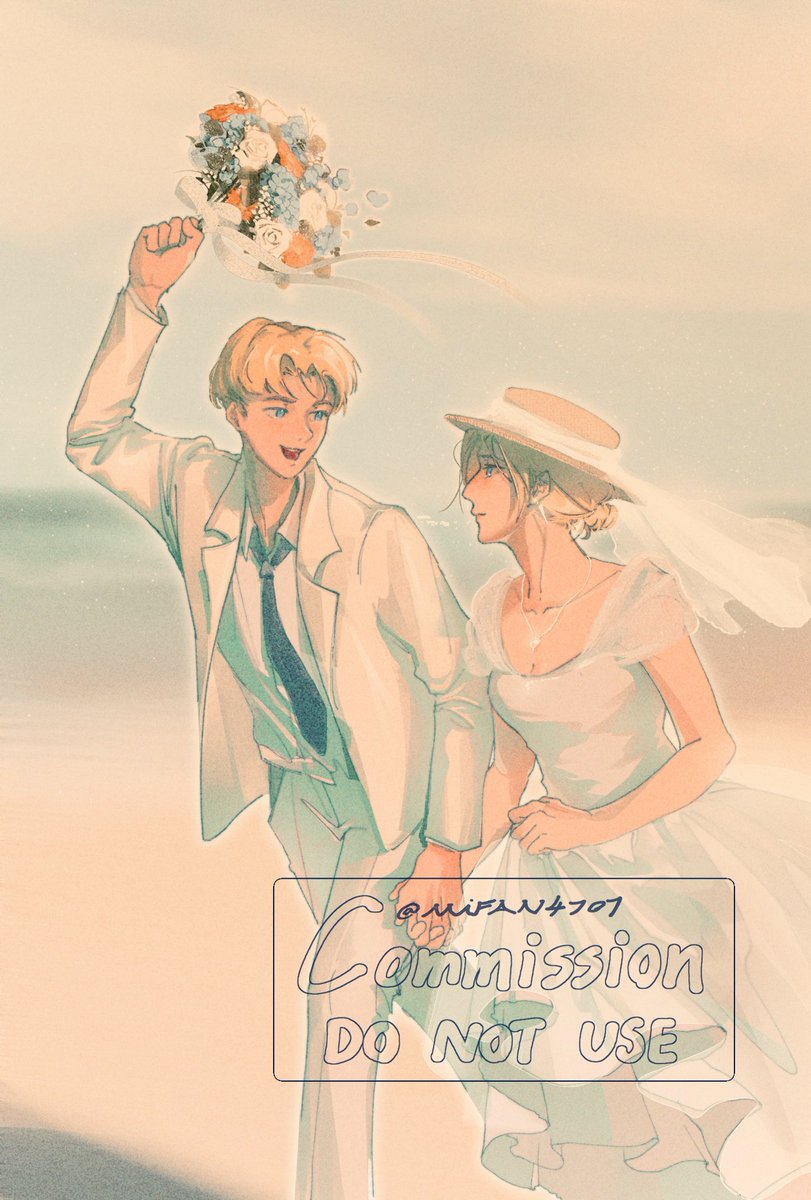 Commission 
感謝主辦委託✨是應援場的喜帖稿
#エレミカ #アルアニ