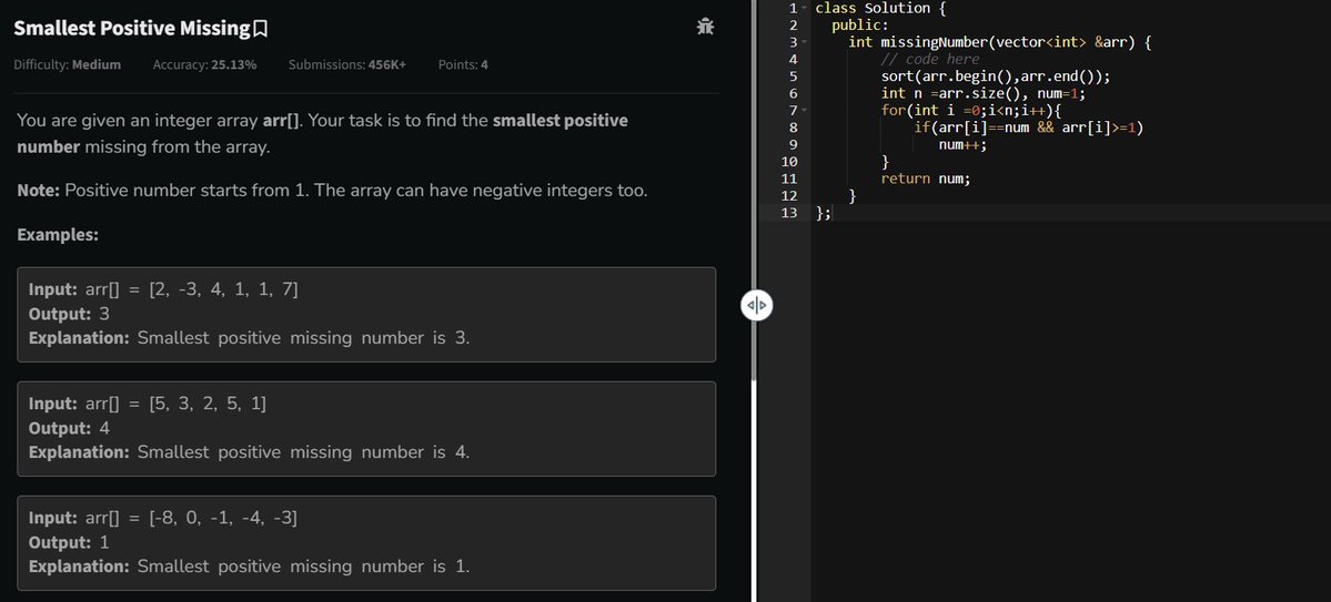 codewithGenZ's tweet image. Day 88-93🚀: #100daysofcode : #GeeksforGeeks
Today i solved problem on #GFG #Leetcode #Cpp_language #100daysofchallenge #codinglife #LearnInPublic #learnprogramming #programmer #coder #CodingJourney #codewithGenZ #BuildYourself #Hackathon #Genius #ProblemSolving
