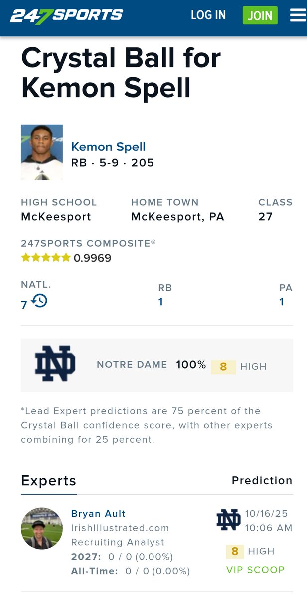 🚨BOOM CRYSTAL BALL 🚨💣💣💣🔥🔥🔥☘️ WE ARE NOTRE 🤬 DAME AND RB U !! 5 ⭐ RB KEMON 🤬SPELL TO NOTRE DAME #NotreDame #GoIrish #Michigan #PennState #OhioState <a href="/MaizeMadMan/">〽️aize 〽️ad 〽️an #GoBlue 〽️</a> <a href="/EJHollandOn3/">"EJ Holland"</a> <a href="/Tj_Ronin/">TJ Ronin</a> <a href="/TheVOCFB/">The Voice of College Football Network</a> <a href="/Buckeye_Gaddy/">Garrison 🗣️🎙️🌰⚓️</a> <a href="/216_Wildboy/">CLE ❌IKE</a> WE ARE "RB U" IN THE FREEMAN ERA ☘️☘️🔥