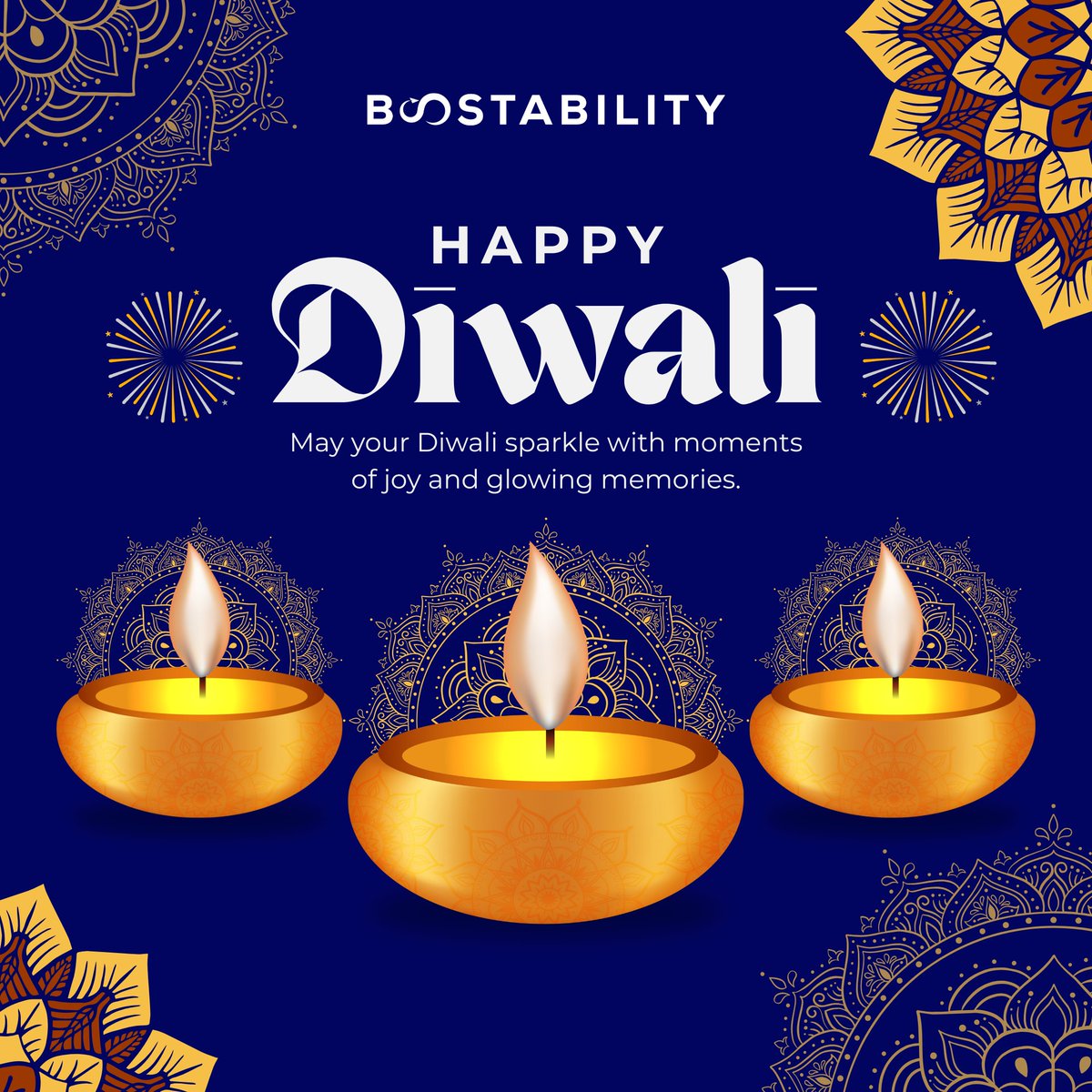 Boostabilitycbe's tweet image. ✨ Wishing You a Bright and Prosperous Diwali! ✨

This Diwali, may your lives be filled with light, joy, and endless happiness.

Team Boostability wishes you and your loved ones a safe, happy, and sparkling Diwali!

Let’s continue to shine together.

Happy Diwali! 🪔🌟