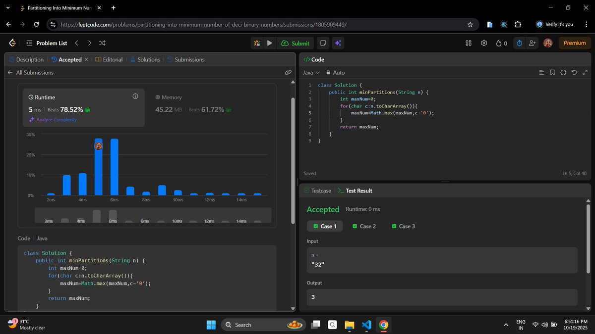 MansiBug's tweet image. Day 107: Getting a job in 8 months.
- Solved 1 medium-level and 1 easy-level question on LeetCode
#100DaysOfCode #buildinpublic #DSA #Java