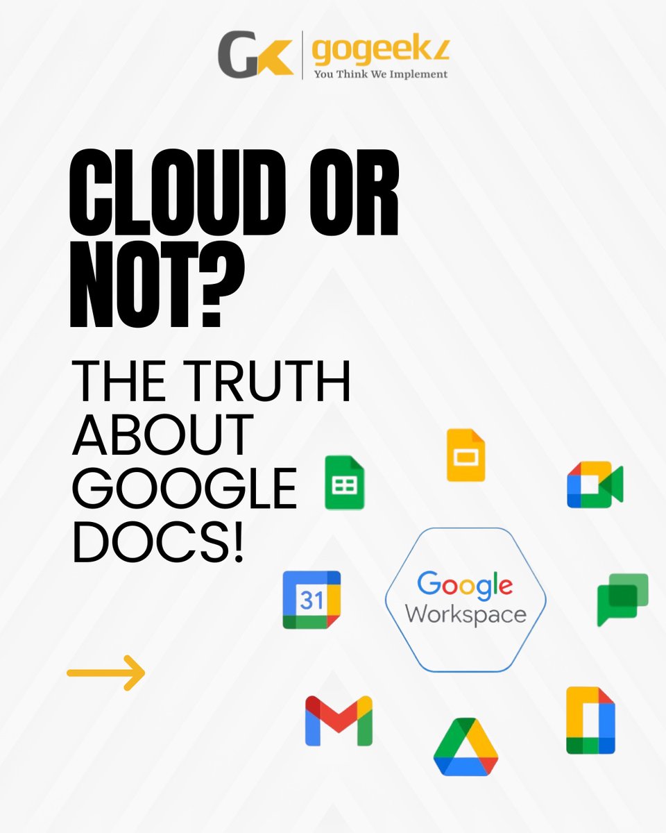 GoGeekz's tweet image. ☁️ Cloud or Not? Let’s Set the Record Straight!
Is Google Docs really a form of cloud computing? 💭
Discover how it stores, syncs, and lets you collaborate — all powered by the cloud! 🚀
#GoGeekz #CloudComputing #GoogleDocs #GoogleWorkspace #TechTalk #DigitalTools #CloudStorage