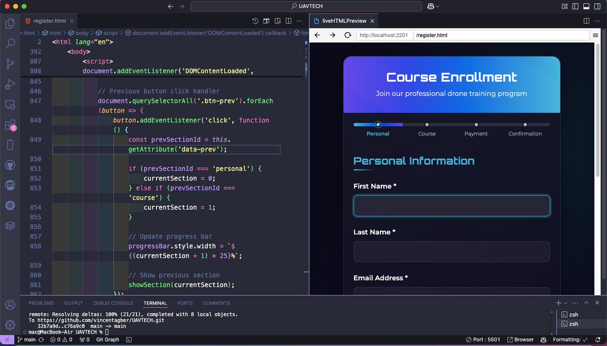 agber120's tweet photo. From “why is this not working?” 😭
to “it’s live now.” 😎
The grind was real, but so was the result.
#BuiltWithCode #FrontendDev https://t.co/SIsgKrpBRb