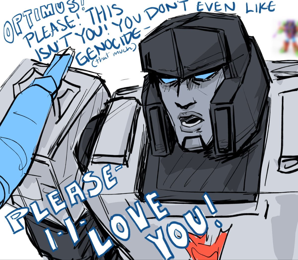 HotrodFebreezeB's tweet image. (1/2) day 19–shattered glass. #megop #transformers