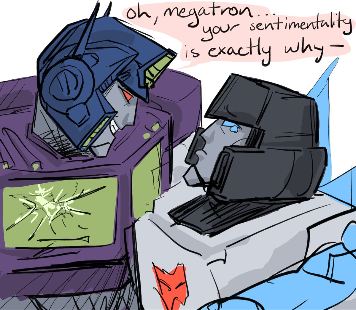 HotrodFebreezeB's tweet image. (1/2) day 19–shattered glass. #megop #transformers