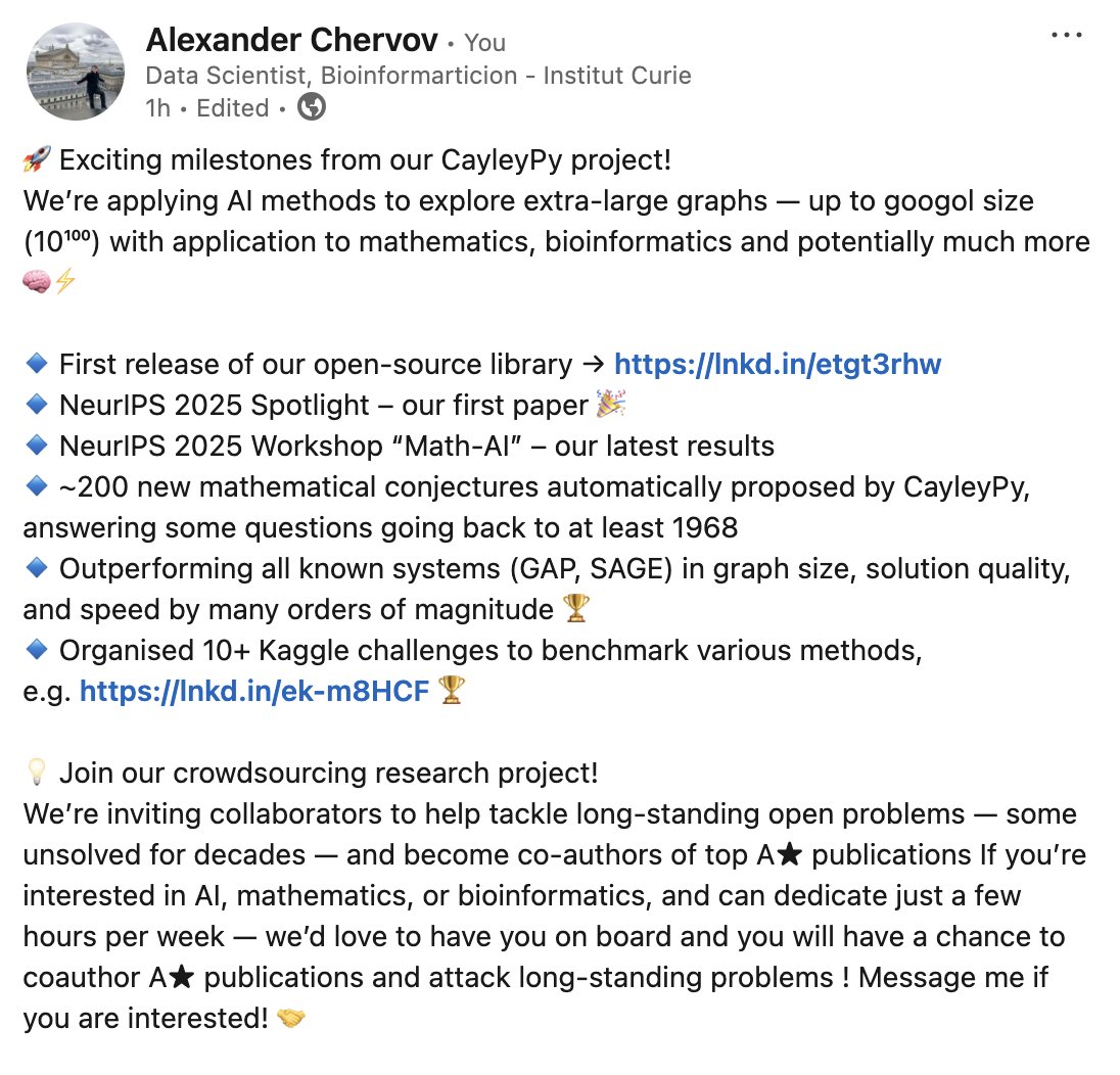 Arxiv Math Alexander Chervov (@AlexanderC444) / Posts / X