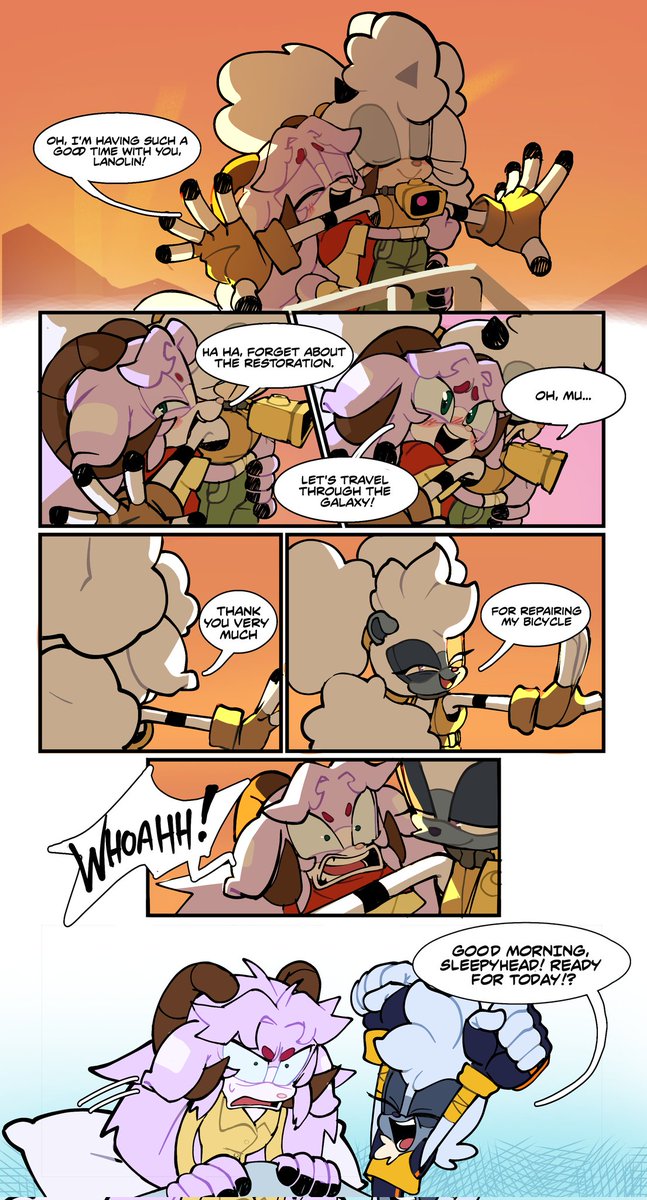 What a lovely dream  (?

#SonicTheHedgehog #lanolinthesheep #tanglethelemur