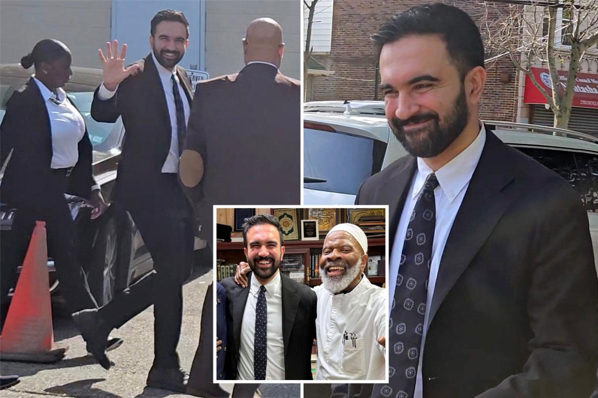 nypost's tweet photo. Smirking Zohran Mamdani silent when questioned over terror-linked Brooklyn Imam Siraj Wahhaj https://t.co/Pe1yKNl7cY https://t.co/P0WX6pLbYR