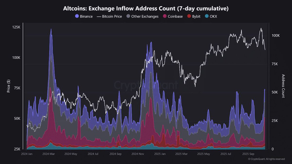 JamesParker582's tweet photo. Altcoins are the shock absorber. 

They amplify the pain at the bottom, but they also 5x the gains on the bounce.

Panic sellers cleared the leverage. Now we wait for $BTC to find a floor. That’s the starting gun for the real move in $ETH and the rest.

#ETH #ALTSEASON https://t.co/1vvf9cs4DN