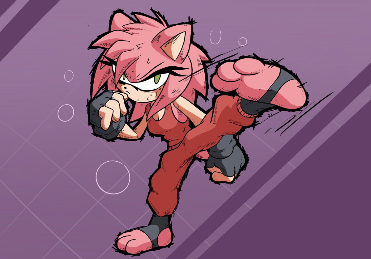 I'm sorry but you can't draw Fighter Amy and expect me to not lose it
#AmyRose #SonicTheHedgehog