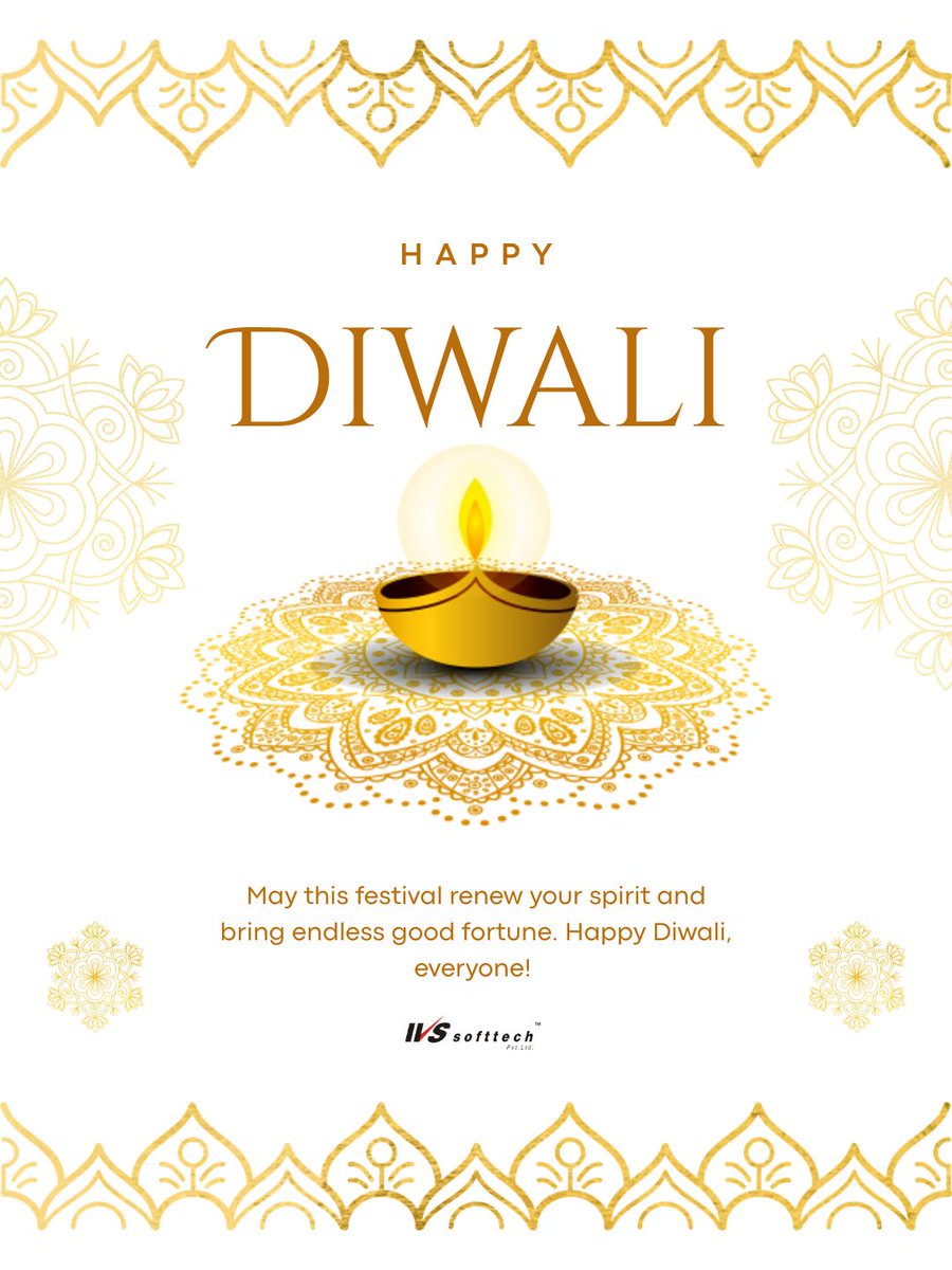 IVS_Softtech's tweet photo. #TeamIVS wishes you and your family a very Prosperous &amp; Happy Diwali !!!
May the Festival of Lights, Full Your Life with the Glow of Happiness and the Sparkle of Joy!
#HappyDiwali #HappyDeepavali शुभ दीपावली !
@alok15281  @IVS_Softtech https://t.co/KJB8Gqqo0L