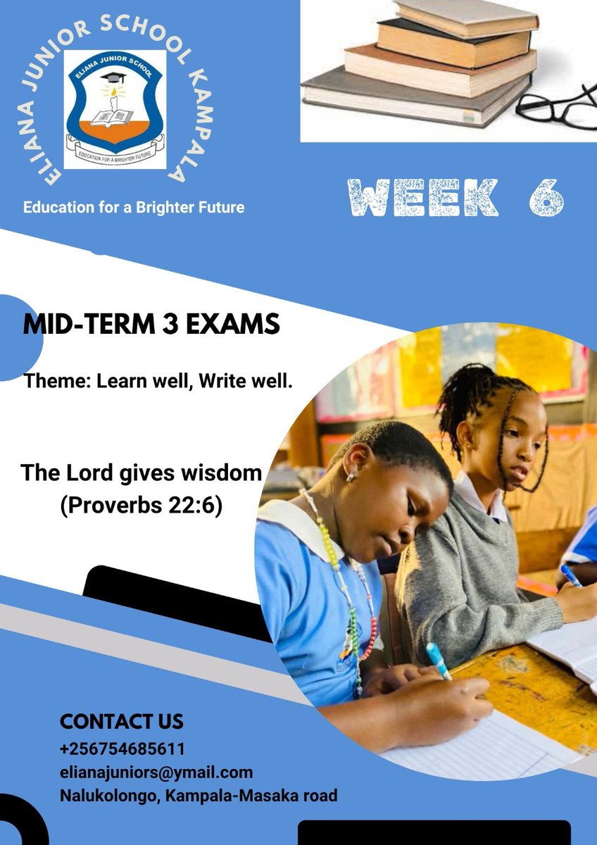 elianajuniors's tweet photo. 📚 Week 6 is here! Mid-Term Exams are underway at Eliana Junior School. We wish all our learners success and focus during this assessment week. Let’s support them with encouragement and prayer. 📝✨ #MidTermExams #Week6Updates #ElianaJuniorSchool #AcademicExcellence https://t.co/xS1BOmGHiX