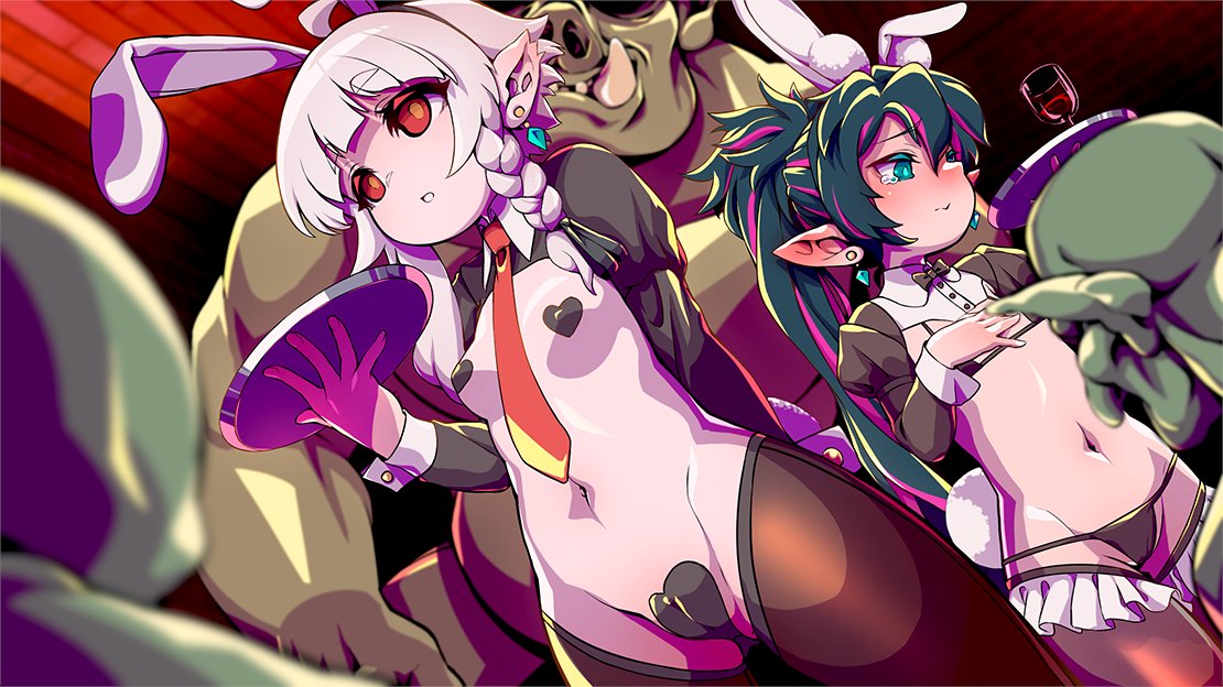 逆バニーヒロインズ♥
ゲーム内だと犯される一歩手前です…！