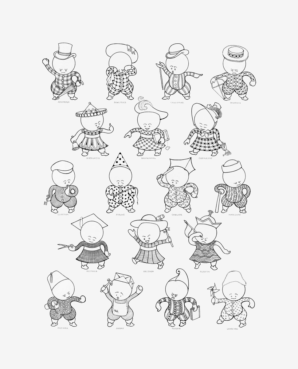 RodPitti's tweet photo. #Cómics: Alfabeto de #Goops por Gelett Burgess (1904) https://t.co/5jDrQjzwkx