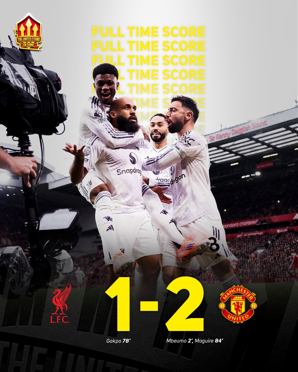 🚨 FULL TIME! HUGE WIN AT ANFIELD! 

Thoughts on the three points?