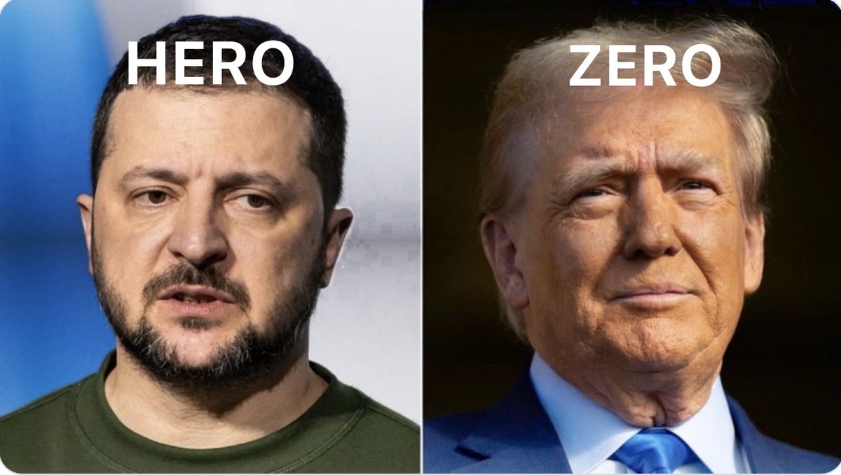 One man wants his country back from a Russian invader The other guy wants a Nobel Prize for doing nothing.
In life, always help the heroes. <a href="/ZelenskyyUa/">Volodymyr Zelenskyy / Володимир Зеленський</a> #Ukraine #SlavaUkraïni 🇺🇦🇺🇦