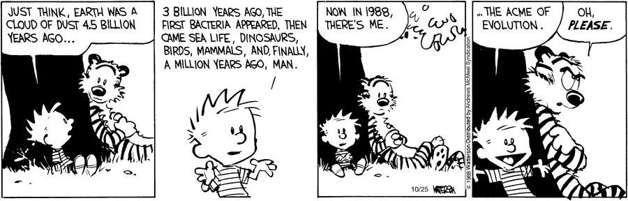 Calvinn_Hobbes's tweet image. Billions of years of evolution just to end up with Calvin. Nature’s finest work.
#CalvinandHobbes #DeepThoughts