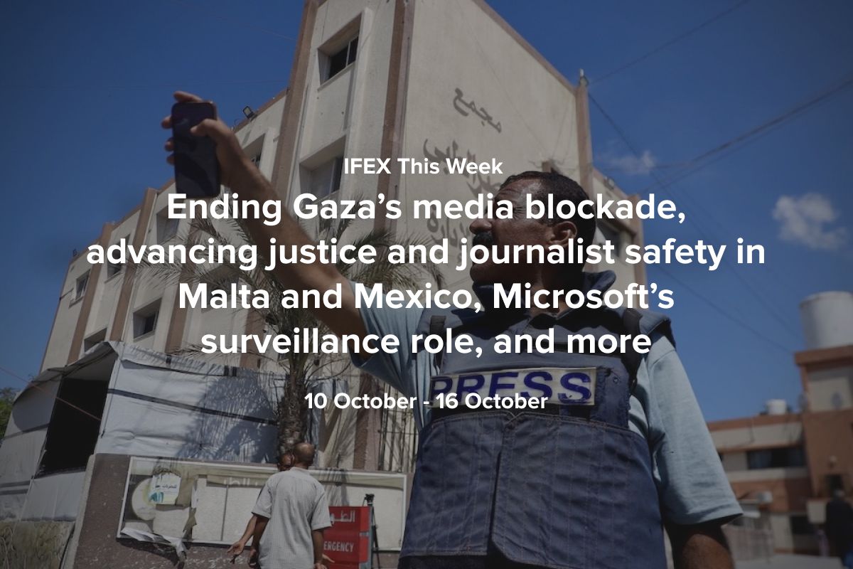 IFEX's tweet image. This week in #FreeExpression:

🔹 Mexico’s deadly year for journalists
🔹 Pressure on independent media in #eSwatini
🔹 Press freedom erosion across #Europe and beyond

📬 Read more #IFEXThisWeek: preview.mailerlite.com/k1g8g3b9t3