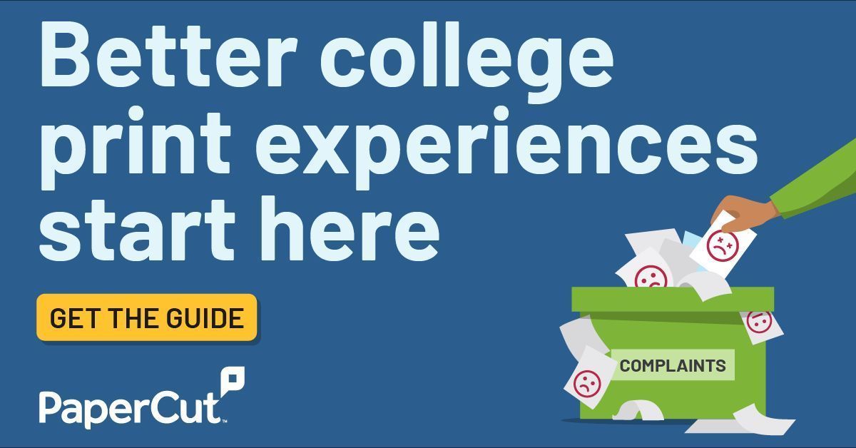 Tired of print complaints from students and staff? Streamlining print means fewer delays and tickets, and a better experience for all. Get the guide to making it simple: papercut.com/resources/eboo…