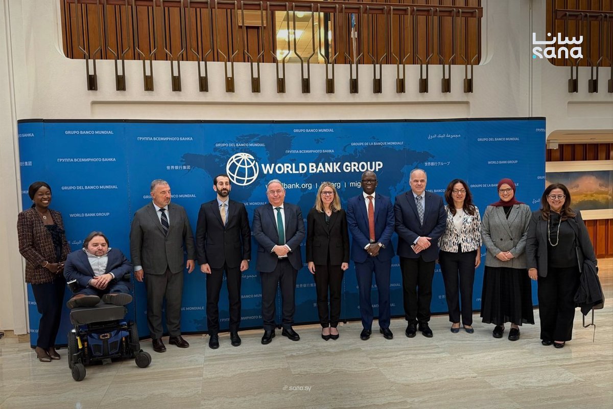 SANAEnOfficial's tweet image. #Syria’s Finance Minister, #Mohammed Yisr Barnieh, recently held a series of discussions with #U.S. Treasury officials and #World Bank representatives to support #Syria’s economic and financial recovery.