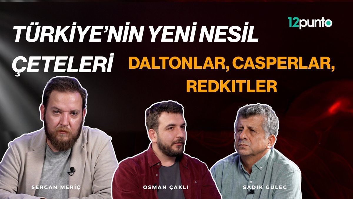 Daltonlar, Casperlar, Redkitler…
Yeni nesil çeteler nasıl doğdu, nasıl büyüdü?

Gazeteci Sercan Meriç'in (<a href="/sercanmeric/">Sercan Meriç</a>) konukları Sadık Güleç (<a href="/sadikgulec/">Sadık Güleç</a>) ve Osman Çaklı (<a href="/osmanckli/">Osman Çaklı</a>), Türkiye’de yükselen “yeni nesil çete” gerçeğini anlatıyor.

İstanbul’un arka sokaklarından