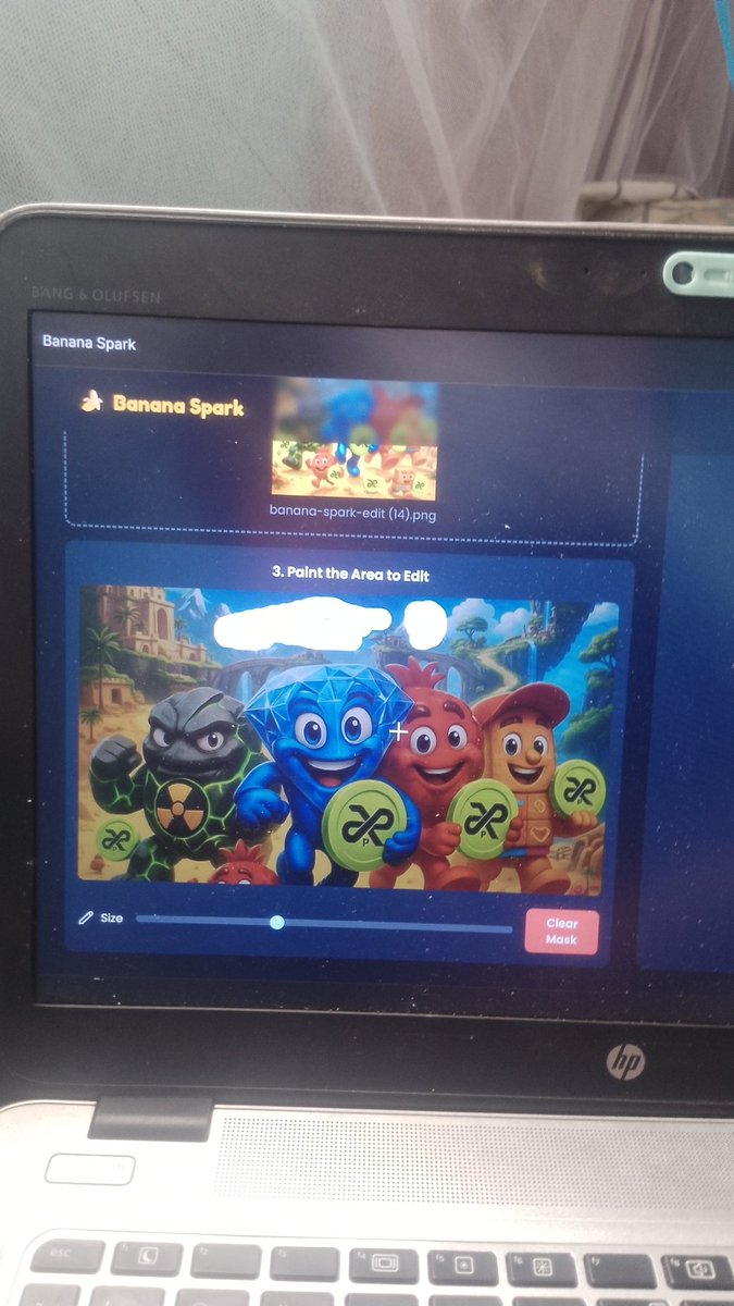 Therealboogi's tweet image. But after merging the photo I wasn&apos;t satisfied I wanted more💔😂 cuz I believe there&apos;s ways to make the mascots more fun like adding anything,anywhere in the photo without uploading any image
I add a new feature called magic painter,paint +prompt=magic 😁 
A-D f mascot
#FunToCode