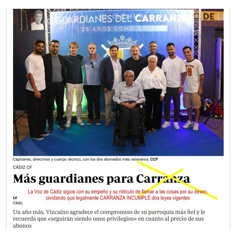 Intencionalidad o manipulación: las palabras también deben respetar la ley. “Más guardianes de Carranza” no es inocente, es desmemoria con firma. 
#Carranzaincumple <a href="/brunog_cadiz/">Bruno García</a> <a href="/cossi27/">Jose Manuel Cossi</a> @cadiz_cf <a href="/diariocadiz/">Diario de Cádiz</a> <a href="/iucadiz/">IU Cádiz🔻🇵🇸</a> <a href="/EstherGilSumar/">Esther Gil de Reboleño</a> <a href="/SumarCadiz/">Sumar Cádiz 🇵🇸🏳️‍🌈</a> <a href="/psoecadiz/">PSOE de Cádiz</a> <a href="/AdelanteCadiz/">Adelante Andalucía-Cádiz</a>