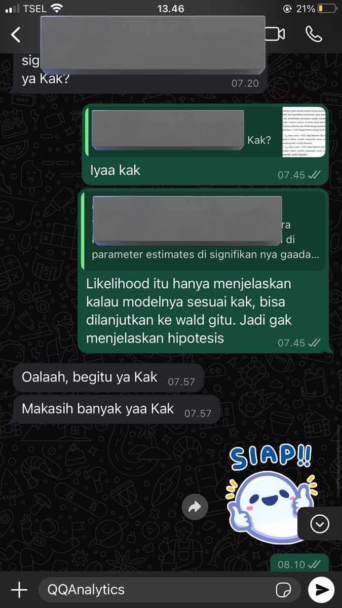 qqanalytics's tweet image. 606. Ngolah olah data regresi logistik / logit multinomial ordinal biner SPSS Excel R Studio
Manajemen
Ekonomi
Akuntansi
Perpajakan
#testiqq #jasaolahdata #jokispss #jokiskripsi