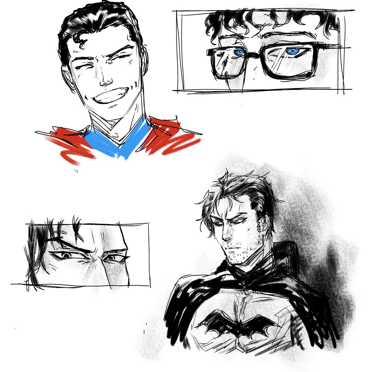 Welp, the SuperBat fandom finally got me...
After weeks of seeing incredible fanart, I gave in. (I even bought my first Batman comic!!) 
#SuperBat