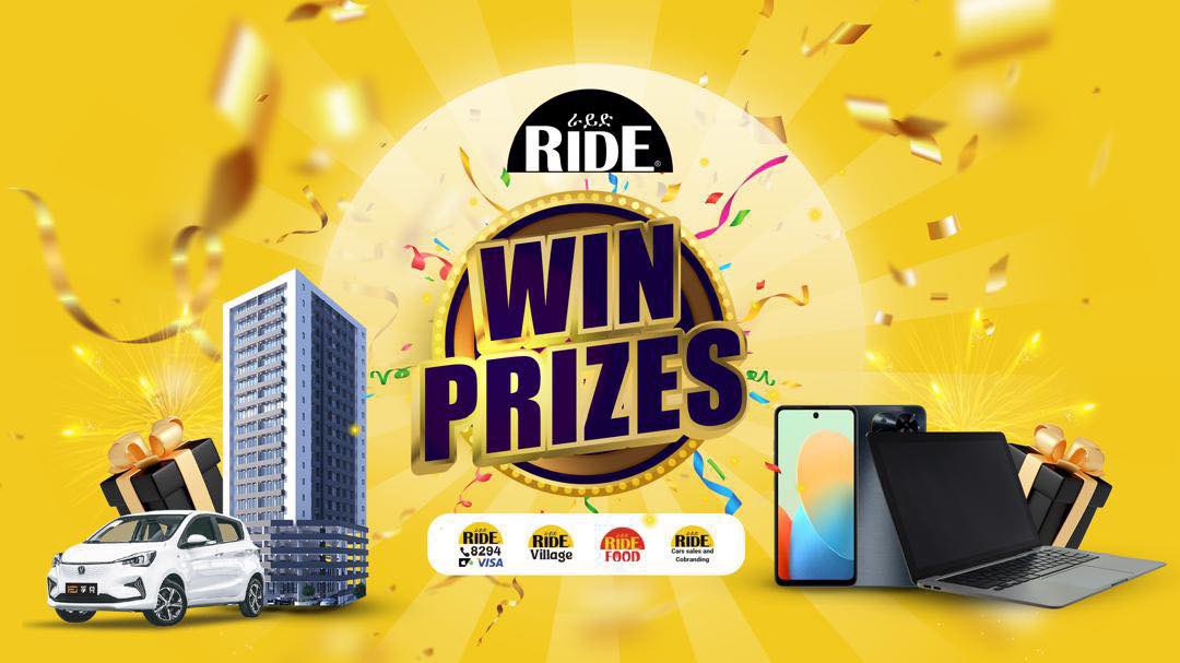 ✨ታላቅ የምስራች ለክቡራን ደንበኞቻችን! 
በታላቅ ጉጉት ሲጠበቅ የነበረው የRIDE Lottery ሽልማት ለ 5 ሳምታት በተከታታይ መውጣት ሊጀምር ነው! 
የመጀመርያው ሽልማት የሞባይል ስልክ ቀፎዎችን ለበርካታ ደንበኞቻችን መጭው ቅዳሜ የምንሸልም ሲሆን