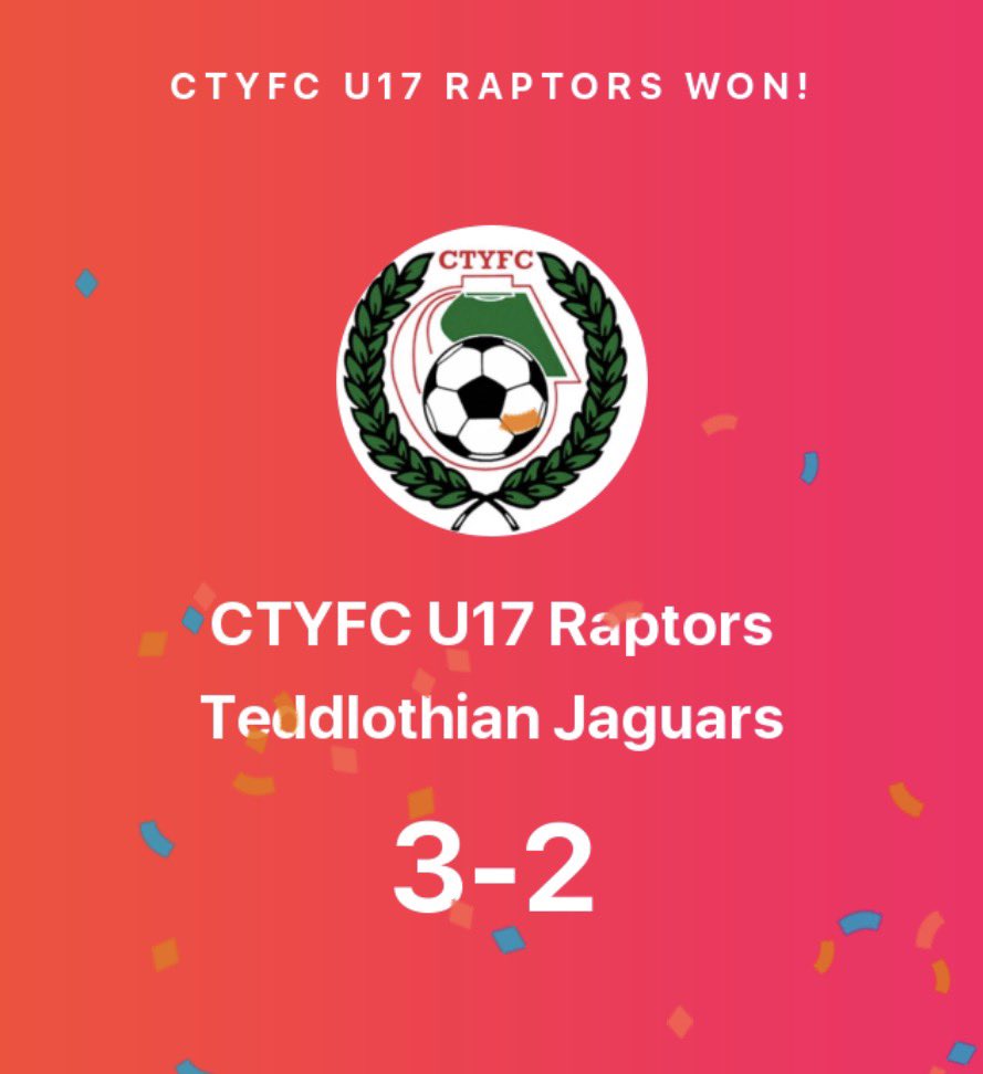 CTYFC Raptors U16 2024/25 (@ctyfcr) on Twitter photo Outstanding comeback from the boys yesterday: 2-0 down at 75 minutes against a tough opponent and players injured…..boys gave it absolutely everything to pull two back- then an inch perfect free kick to seal the win with just seconds remaining . 🙌🏻 <a href="/CTYFC1973/">CTYFC</a> Outstanding comeback from the boys yesterday: 2-0 down at 75 minutes against a tough opponent and players injured…..boys gave it absolutely everything to pull two back- then an inch perfect free kick to seal the win with just seconds remaining . 🙌🏻 <a href="/CTYFC1973/">CTYFC</a>