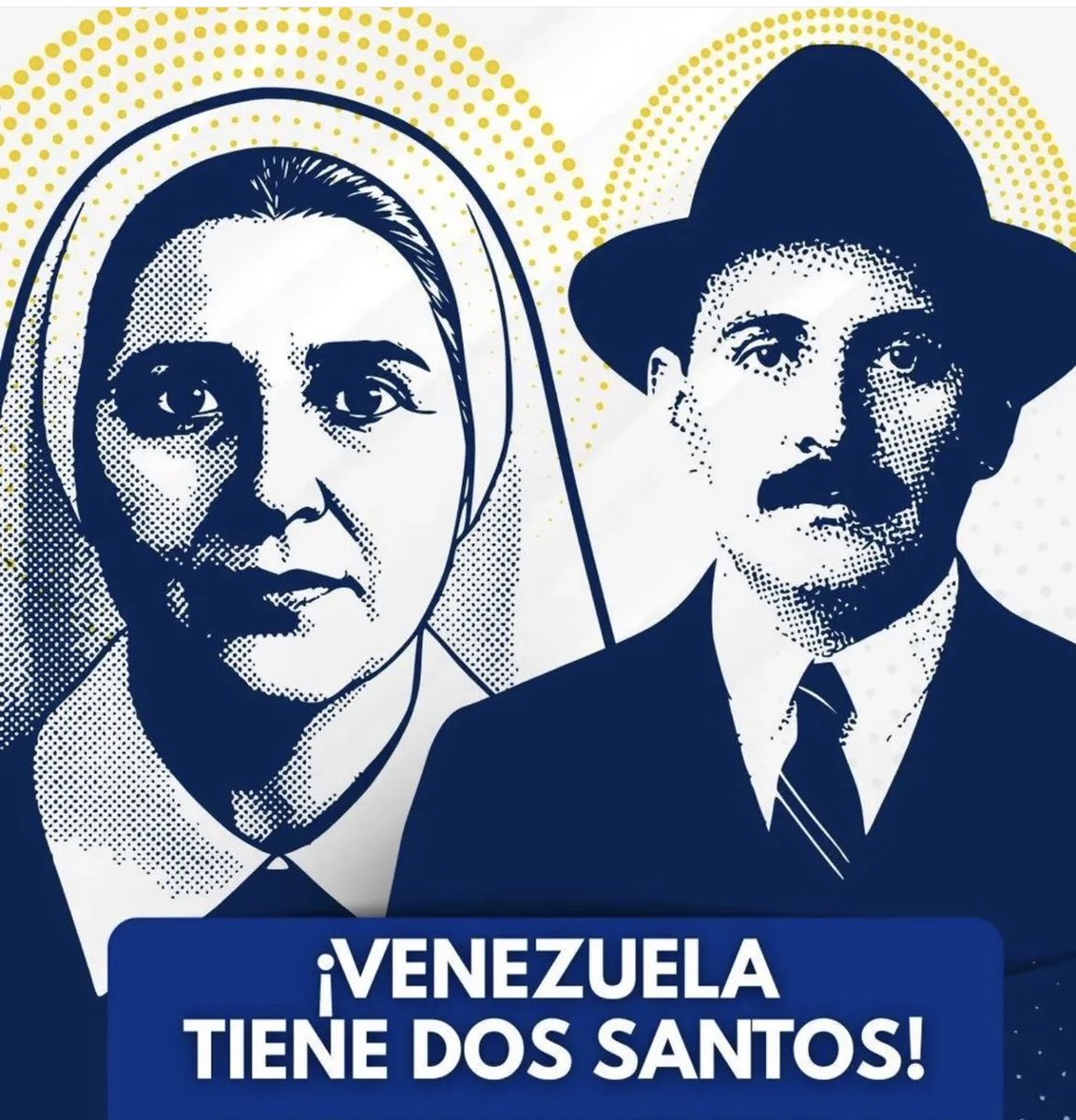 dearay66's tweet photo. Estamos de júbilo! Ya tenemos Santos Venezolanos para nuestra gloria. Que ellos nos guíen por el camino de la democracia y la libertad! https://t.co/mQzgak2jFw