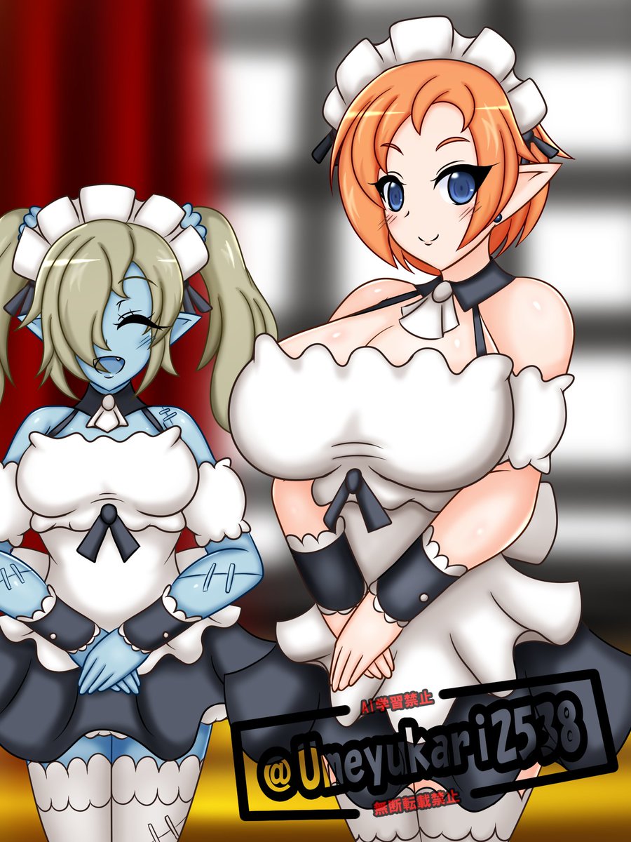 むかーし描いてたディスガイア絵を仕上げた。
メイドの格好する魔法剣士さん