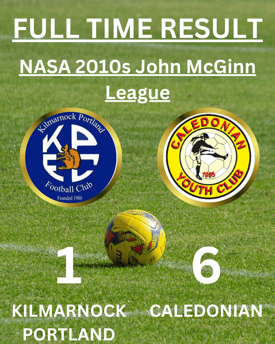 It was a victory for our 2010s today in their league match against Kilmarnock Portland.