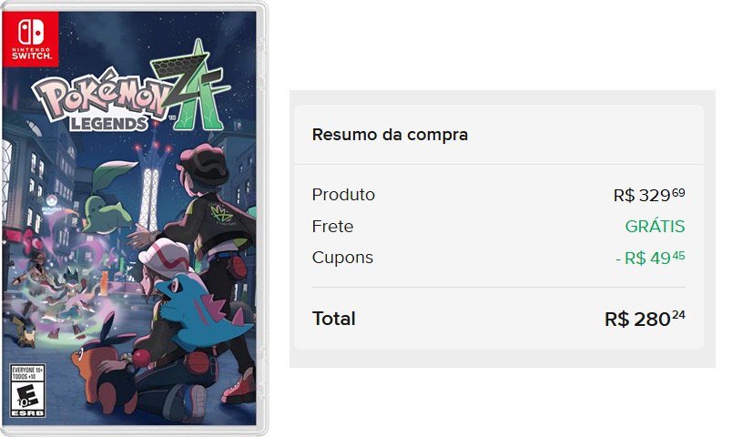 Pokemon Legends Z-A por R$280 em mídia física no Mercado Livre

Use o cupom MELIMAXI

Compre aqui mercadolivre.com/sec/1touXxz

Entre no canal de ofertas t.me/ofertasportate…