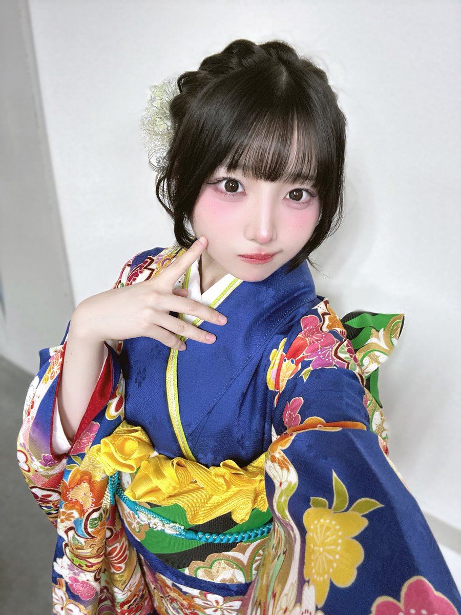 振袖ランウェイありがとうございました💙💐
 #名古屋二十歳コレクション