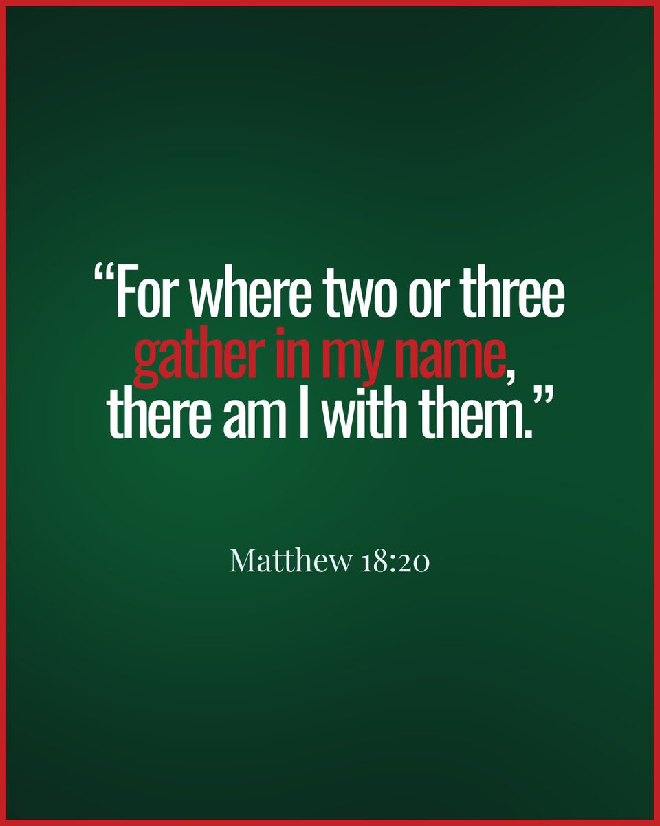 GAfamilyTV's tweet image. You don&apos;t need a huge crowd, just a shared heart for Jesus. 🙏 #ScriptureSundays