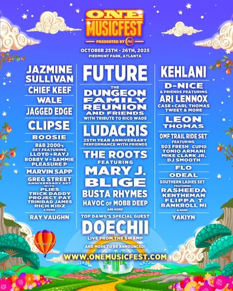 rnbradar's tweet image. we will be at ONE Musicfest in Atlanta on October 25th and 26th - see y’all there 🫱🏽‍🫲🏽