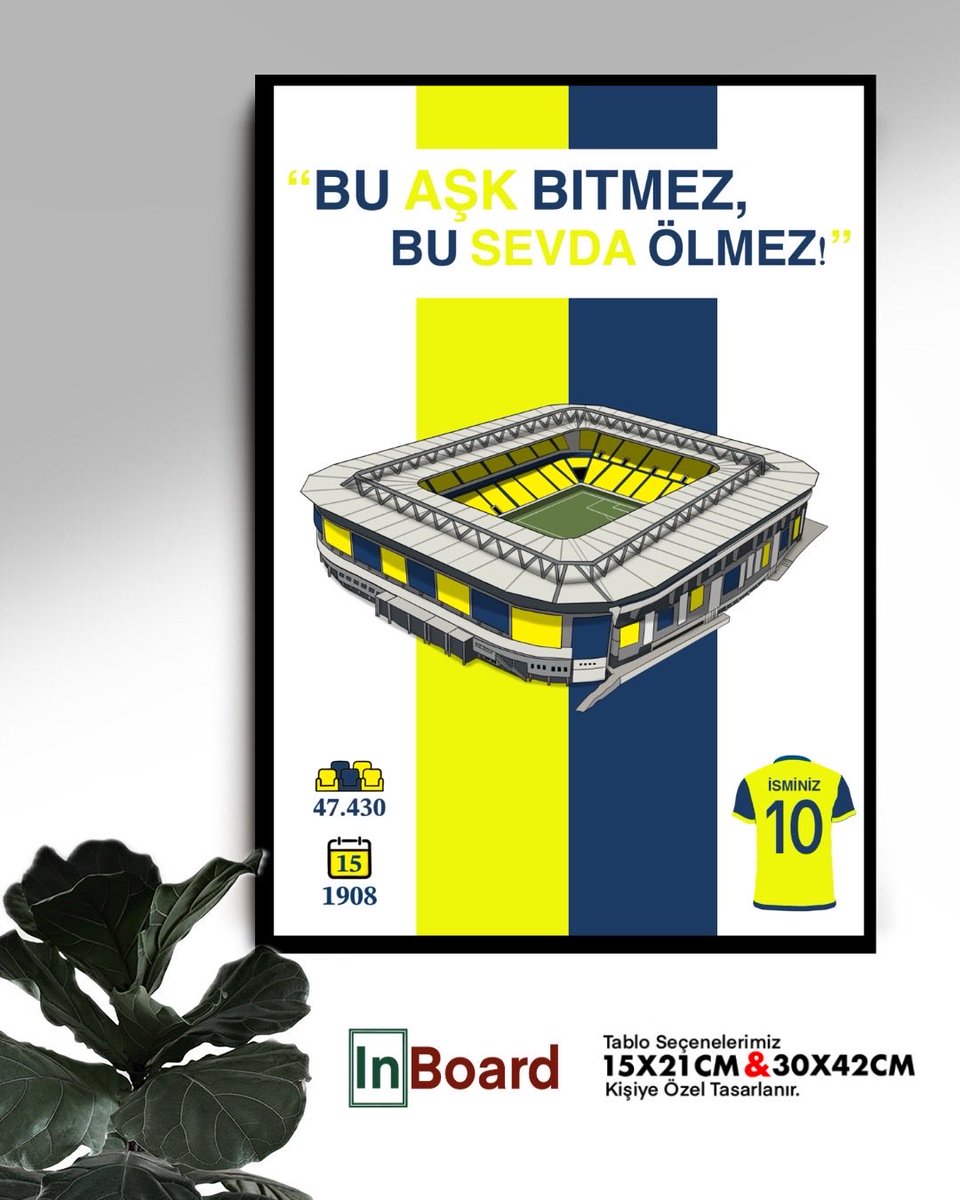 Inboardtablo's tweet image. “Fenerbahçe ruhunu evine taşı!
‘Buna şu bitmez, Bu sevda ölmez’ temalı özel tasarım tablomuzla sen de sevdanı duvarlarına yansıt.

Bilgi iletişim için DM 📩

📏 15x21 ve 30x42 cm ölçülerde, tamamen kişiye özel 💙💛 #InBoard

#Fenerbahçe #Fener #FenerbahçeSporKulübü #SarıLacivert