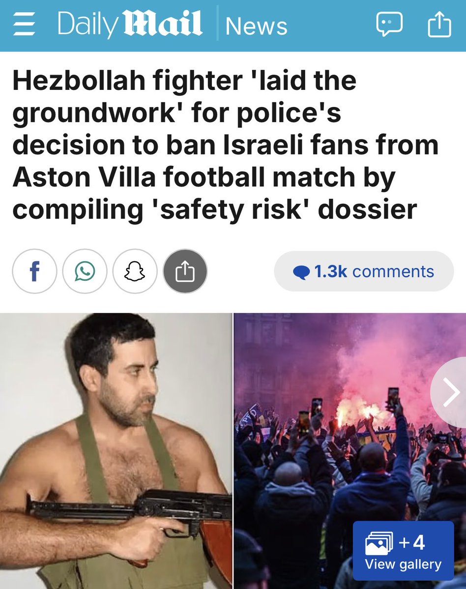 SHOCKING: A former Hezbollah fighter is reported to have helped campaigners push West Midlands Police to ban Israeli fans from a football match in the UK, The Mail on Sunday reveals.

Dyab Abou Jahjah’s Hind Rajab Foundation assisted the “Game Over Israel” campaign in compiling