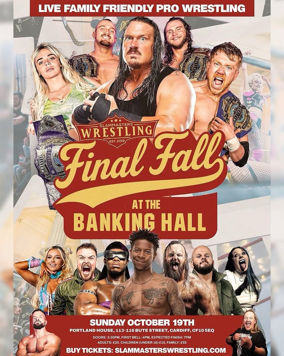 HittingTheTurnBuckle (@httbuckle) on Twitter photo We would like to wish our friends at <a href="/SlammastersWres/">Slammasters Wrestling</a> all the best today as they present their final show at the Banking Hall!
Sorry we couldnβt be there today but will get to a show in 2026! We would like to wish our friends at <a href="/SlammastersWres/">Slammasters Wrestling</a> all the best today as they present their final show at the Banking Hall!
Sorry we couldnβt be there today but will get to a show in 2026!
