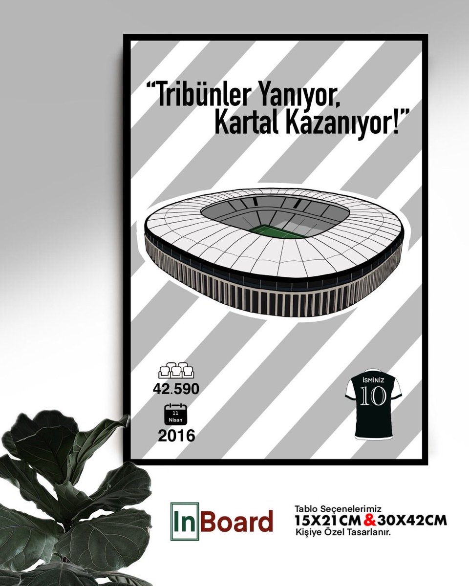 Inboardtablo's tweet image. “Beşiktaş ruhunu evine taşı!
‘Tribünler yanıyor, Beşiktaş kazanıyor’ temalı özel tasarım tablomuzla sen de sevdanı duvarlarına yansıt.

İletişim için DM 📩

📏 15x21 ve 30x42 cm ölçülerde, tamamen kişiye özel 🖤🤍 #InBoard 

#Beşiktaş #KaraKartal #Çarşı #SiyahBeyaz #BJK #1903