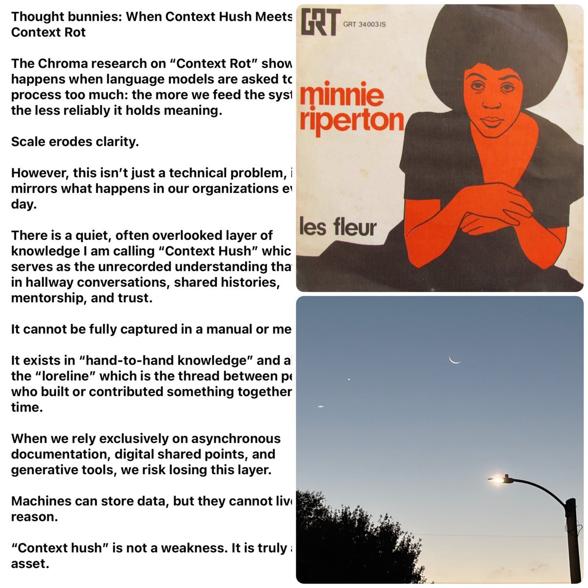 GeometricRabbit's tweet image. Enjoyed the moon and some Minnie Riperton this morning as I walked and gathered some thought bunnies. 

#SundayMorning