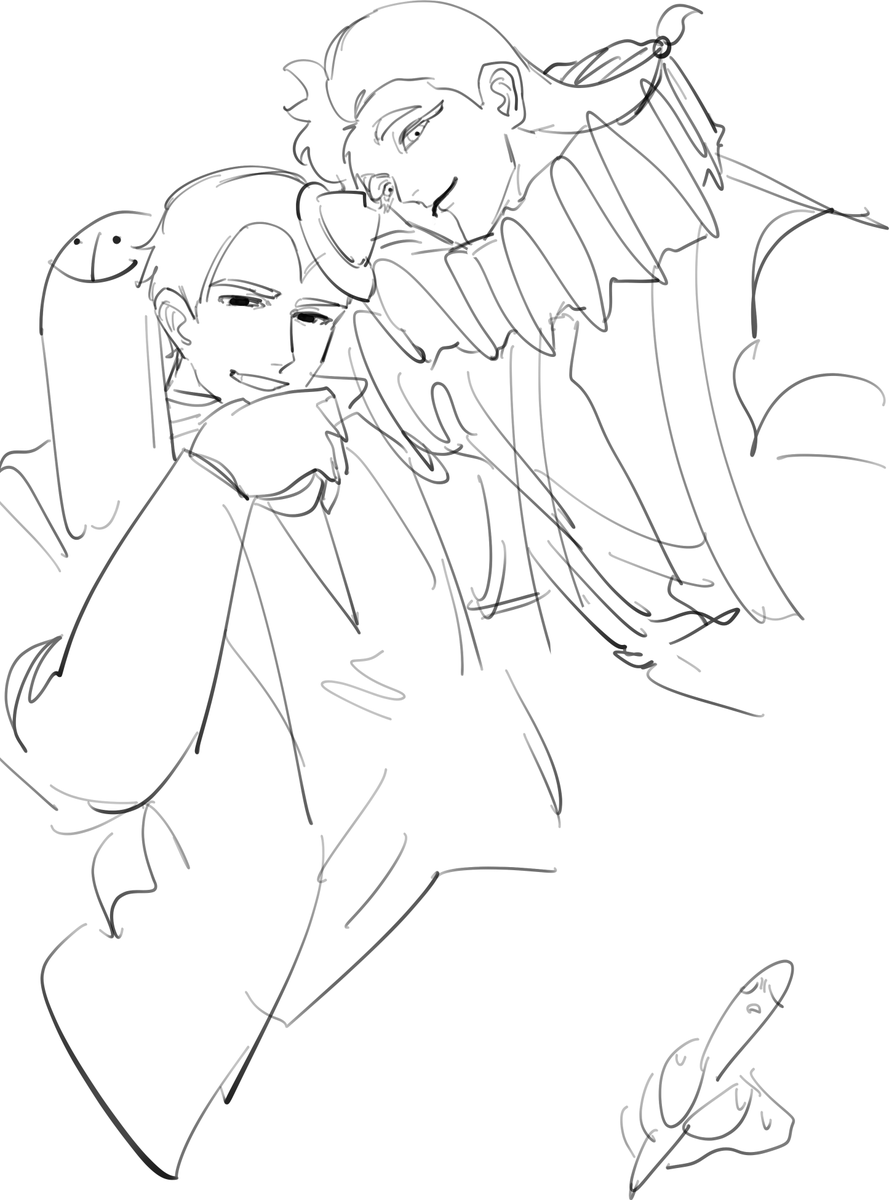ym0_bn's tweet photo. しばらく体調崩していて絵が描けていなかったのでリハビリ https://t.co/I3wAikTFdU