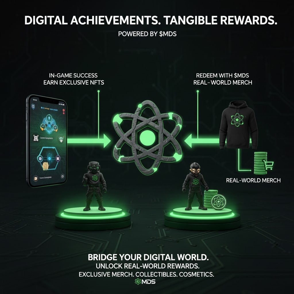SenkusElixir's tweet image. One of the exciting utilities of $MDS — turning your in-game success into real-world rewards. 🎁

In the future, $MDS will be the exclusive token to grab limited-edition merchandise, collectibles, and themed cosmetics, bridging your digital achievements with tangible rewards.