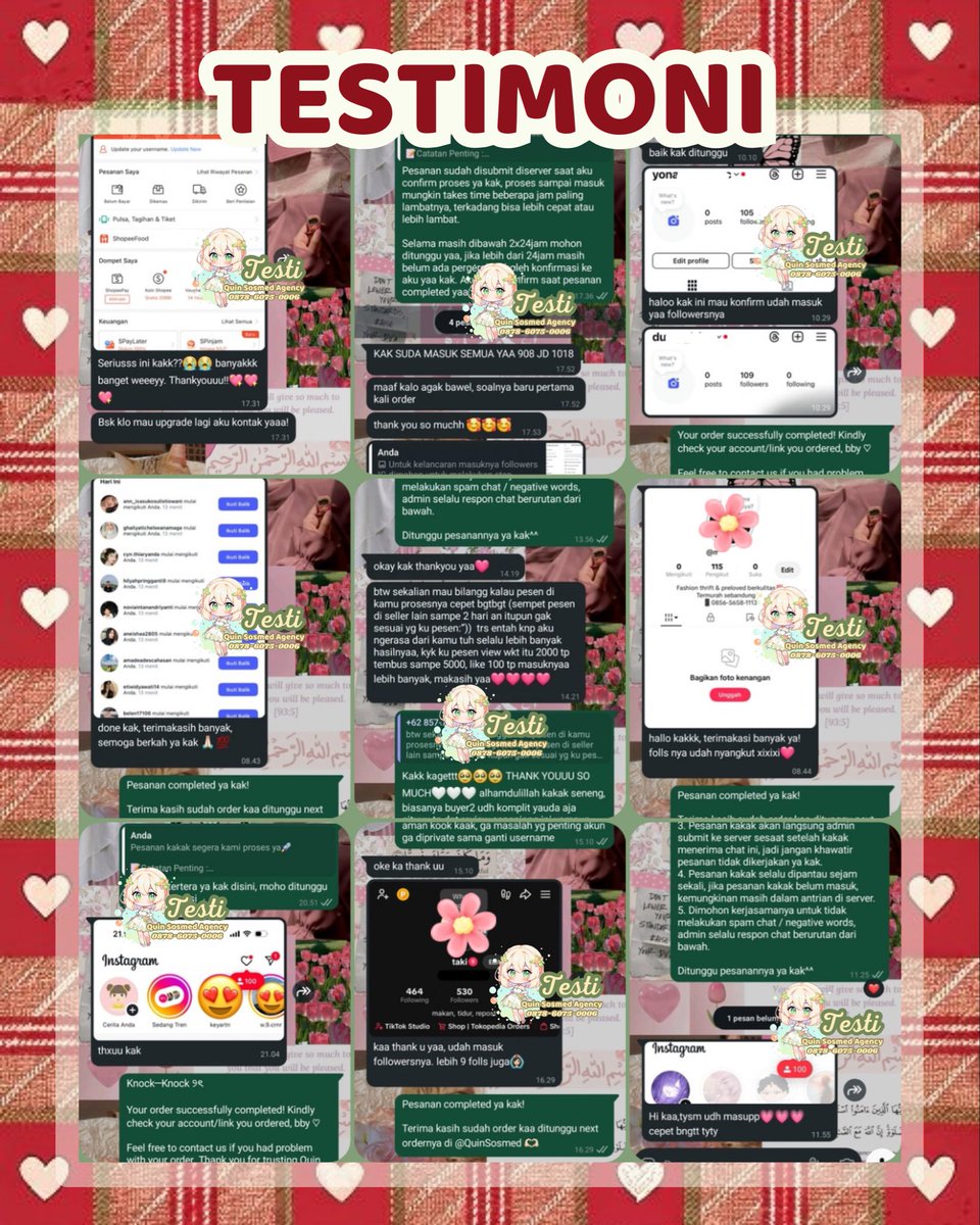 Jual followers likes views tiktok tik tok tt ig shopee instagram indonesia indo like view foll follower jasa buzzer comment beli komen murah upfolls tt wts wtb uplike tambah folls cepat viewers yt rt retweet x cepat🕊️ 3245
✧ acc utama: quinaressa
✧ fastresp wa: 087860750006