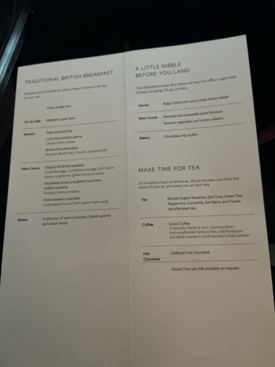 NWT_London's tweet photo. ⁦@British_Airways⁩ is an airline run by accountants and its Club World is a disgrace! You pay £££££ for a return ticket to JFK to be treated to their cheap horrible breakfast and an even cheaper panini and muffin. Really? This must be a joke. Awful ⁦@HeadForPoints⁩ https://t.co/GBKzoSuHS3
