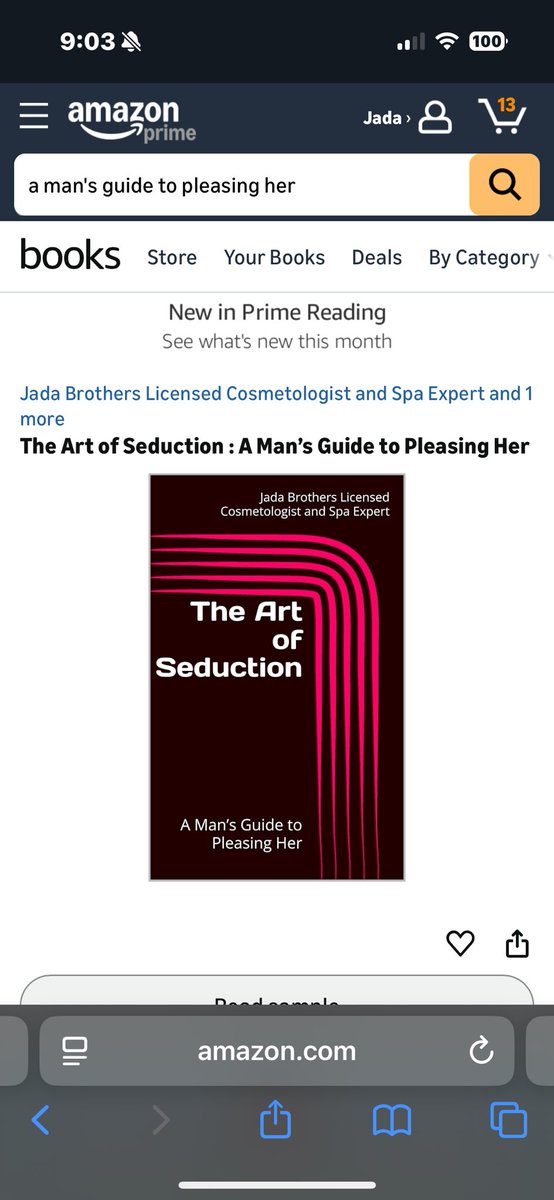 jlbro__'s tweet photo. My name is Jada &amp; I am a licensed cosmetologist &amp; Spa Expert who wrote a book for MEN on how to please their women. It’s now available on Amazon🥰 https://t.co/Roa6xgSNi1