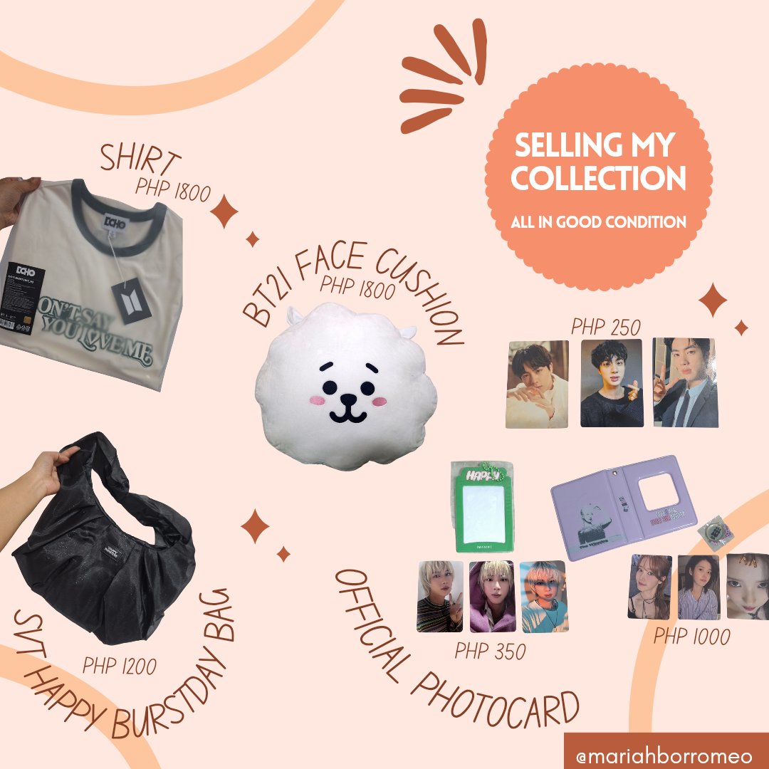 OurWorldwideKSJ's tweet photo. WTS | LFB | PH 🇵🇭

(DM for more photos)

Reply mine or dm to claim

🏷️ BTS BT21 JIN IU SEVENTEEN https://t.co/kaid5HjsvF