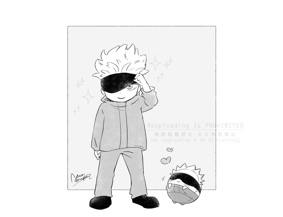 さとるくんにメロメロのふわごちゃん。